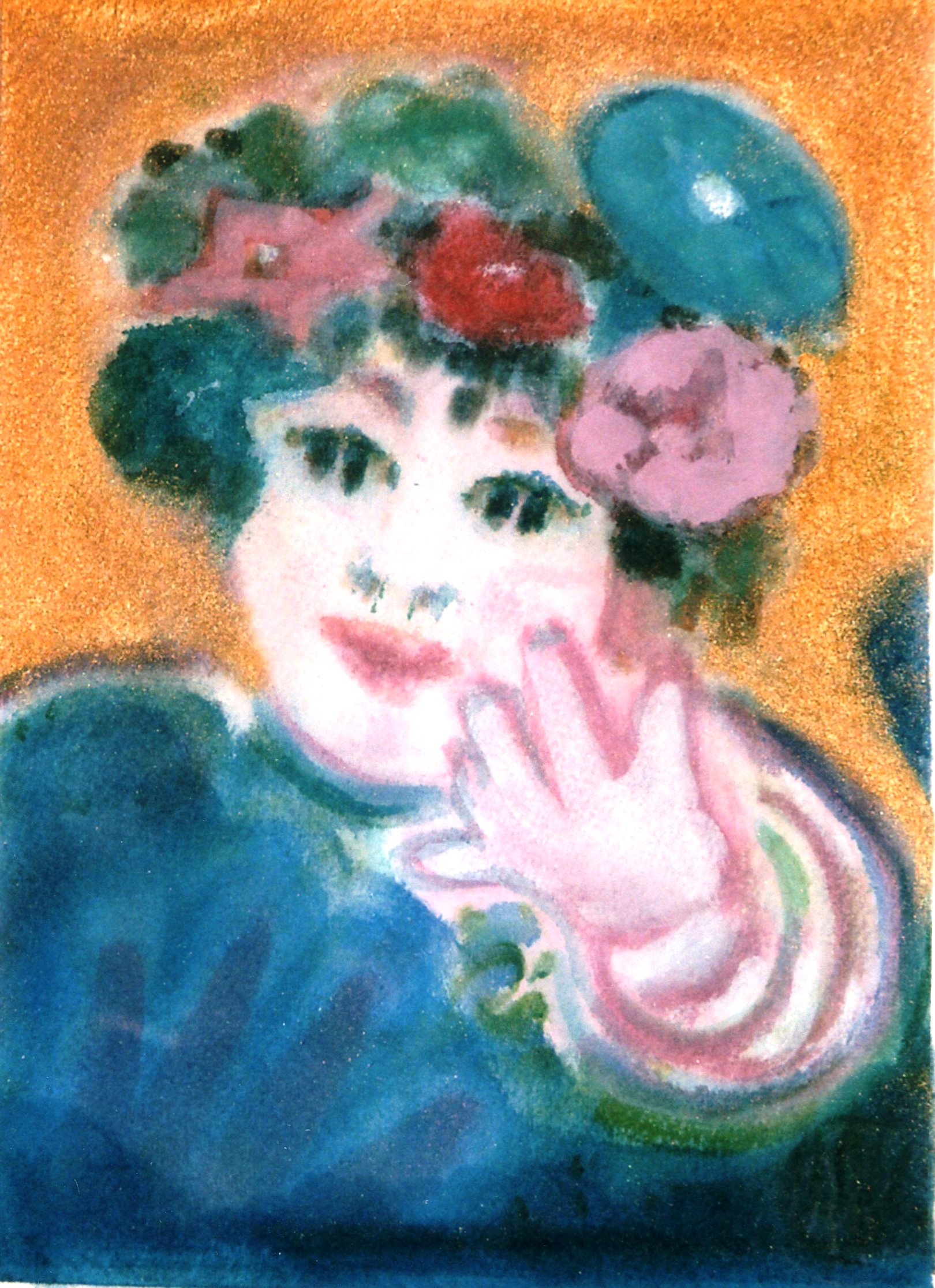 Child with Flower Cap